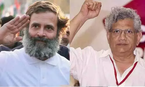 ത്രിപുരയിൽ സി.പി.എം-കോൺഗ്രസ് സംയുക്ത റാലി ഇന്ന് ത്രിപുരയിൽ സി.പി.എം-കോൺഗ്രസ് സംയുക്ത റാലി ഇന്ന്