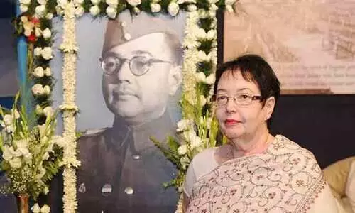 Netaji Subhas Chandra Bose and daughter