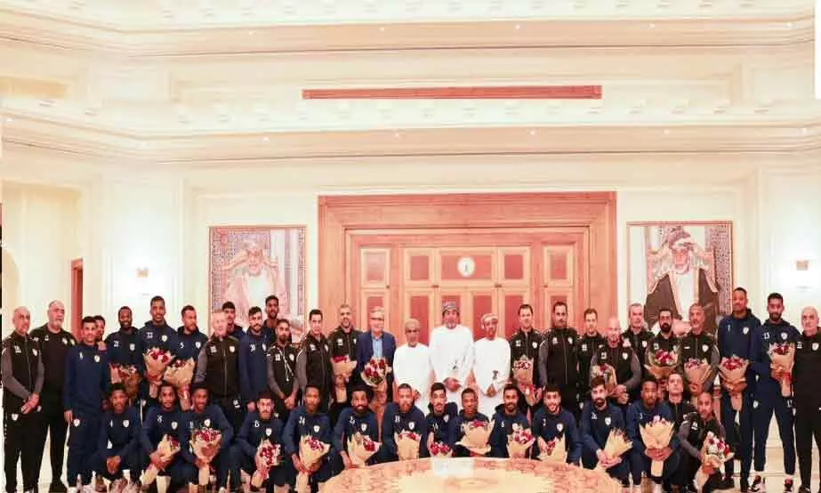 ഒമാൻ ടീമിന്​ ഉജ്ജ്വല വരവേൽപ്