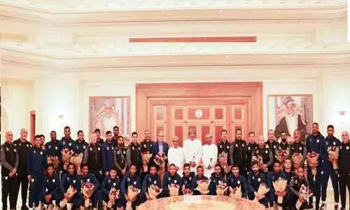 ഒമാൻ ടീമിന്​ ഉജ്ജ്വല വരവേൽപ്