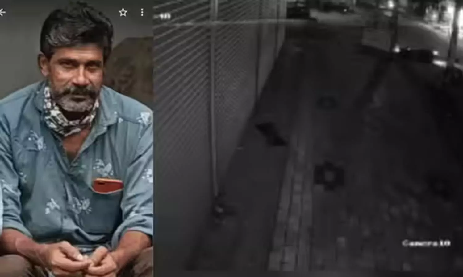 റോഡിലെ കേബിളിൽ കുരുങ്ങി ബൈക്ക് യാത്രികന് ഗുരുതര പരിക്ക്