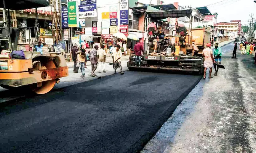 Ottapalam city road renovation