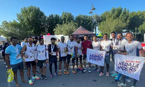 ആ​വേ​ശ​മാ​യി ഹാ​ഫ്​ മാ​ര​ത്ത​ൺ