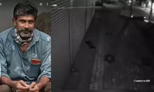 റോഡിലെ കേബിളിൽ കുരുങ്ങി ബൈക്ക് യാത്രികന് ഗുരുതര പരിക്ക്