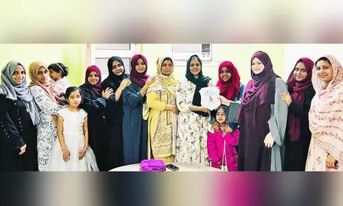 അ​ഡ്വ. ന​ജ്മ ത​ബ്ഷീ​റ​ക്ക് സ്വീ​ക​ര​ണം ന​ൽ​കി