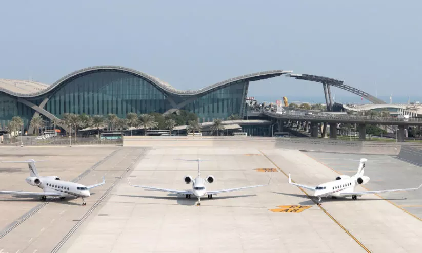 ലോ​ക​ക​പ്പ്; ഖ​ത്ത​ർ എ​ക്സി​ക്യൂ​ട്ടി​വ് വി​മാ​ന​ങ്ങ​ളു​ടെ പോ​ക്കു​വ​ര​വി​ൽ 550 ശ​ത​മാ​നം വ​ർ​ധ​ന