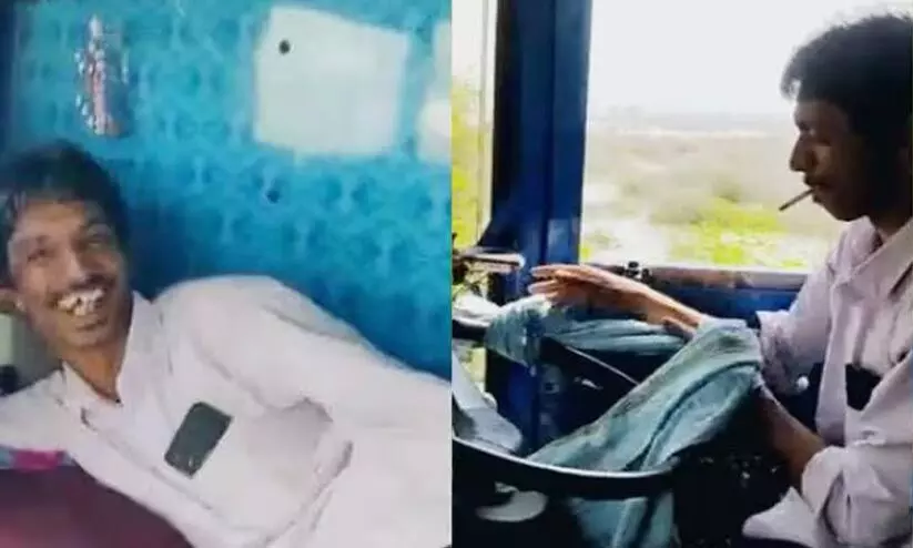 ഓടുന്ന ലോറിയില്‍ കിടന്നുറങ്ങുന്ന ഡ്രൈവര്‍, പ്രതിഷേധം; വാസ്തവം പുറത്തുവിട്ട് കേരള പൊലീസ്