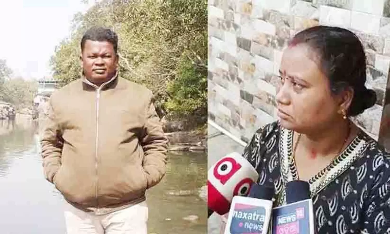 Krishnadas and his wife