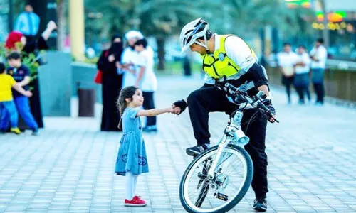 ഷാർജയിൽ സുരക്ഷ കാമ്പയിനുമായി സൈക്കിൾ പട്രോളിങ്