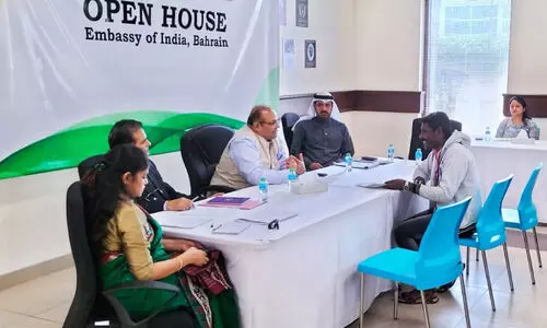 പ്രവാസികളുടെ വിവിധ പ്രശ്നങ്ങൾക്ക് പരിഹാരം; ഇന്ത്യൻ എംബസിയിൽ ഓപൺ ഹൗസ് സംഘടിപ്പിച്ചു പ്രവാസികളുടെ വിവിധ പ്രശ്നങ്ങൾക്ക് പരിഹാരം; ഇന്ത്യൻ എംബസിയിൽ ഓപൺ ഹൗസ് സംഘടിപ്പിച്ചു