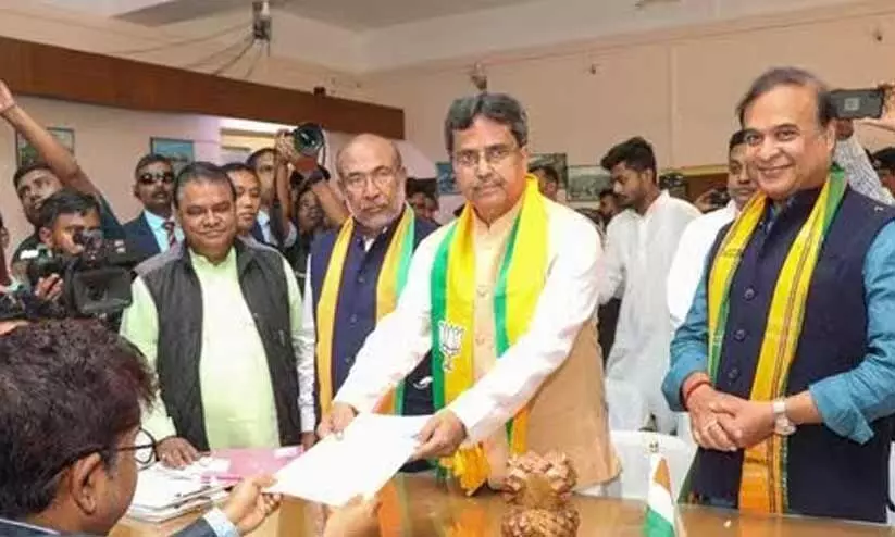 Manik Saha files nomination papers from Tripura’s Town Bardowali seat