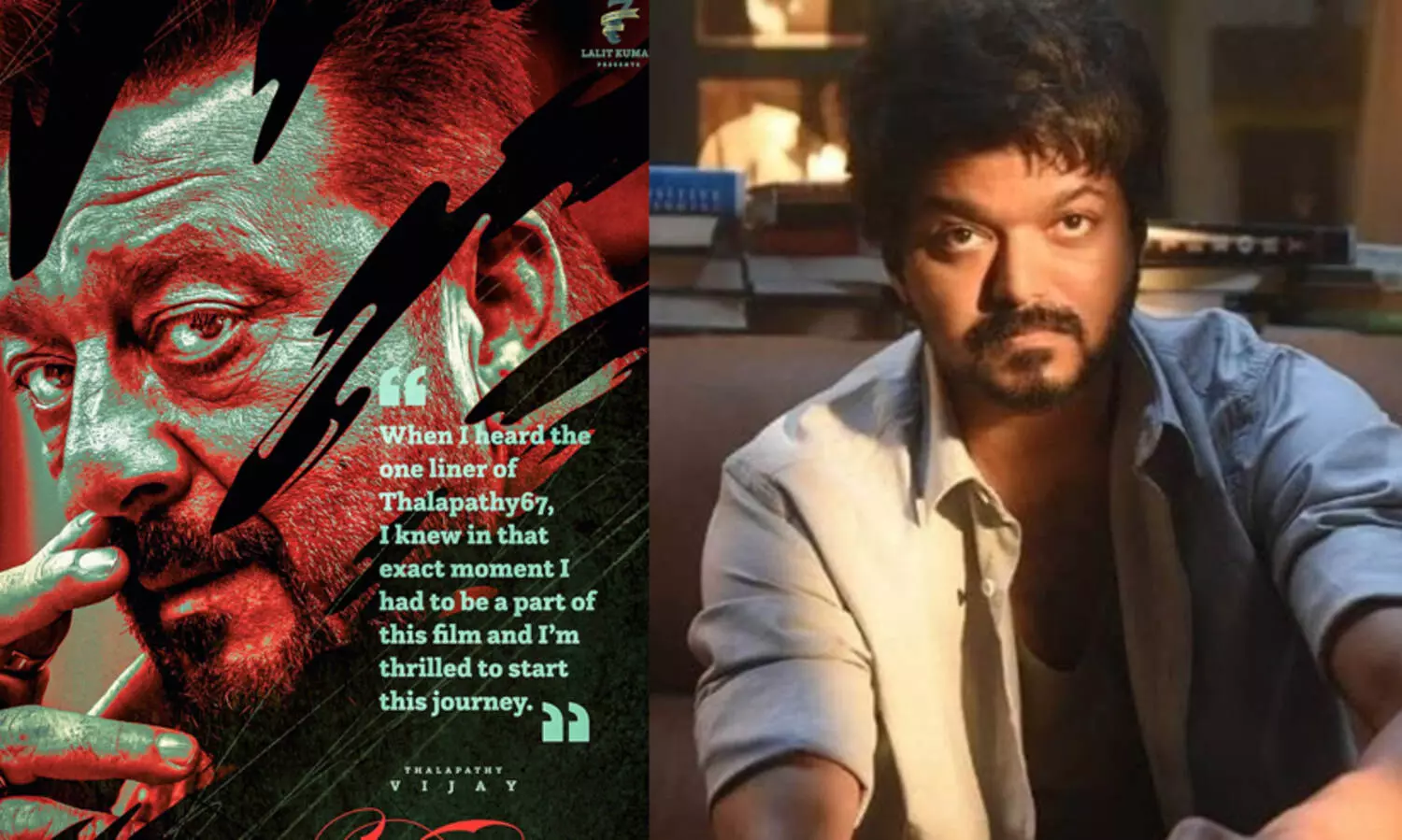 Sanjay Dutt is thrilled as he joins Vijay and Lokesh Kanagarajs film