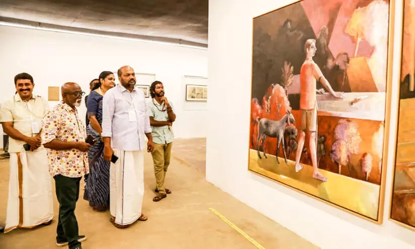 കൊച്ചി ബിനാലെ വെനീസിലേതിനോട് കിടപിടിക്കുന്നത് -മന്ത്രി പി. രാജീവ് കൊച്ചി ബിനാലെ വെനീസിലേതിനോട് കിടപിടിക്കുന്നത് -മന്ത്രി പി. രാജീവ്