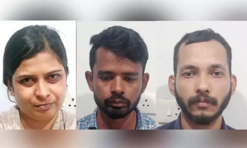 കോവൂരിൽ പെൺവാണിഭം: മൂന്നംഗ സംഘം പിടിയിൽ