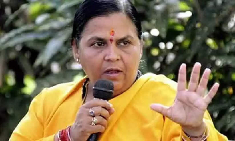 മധ്യപ്രദേശിലെ മദ്യശാലകൾ പശുസംരക്ഷണ കേന്ദ്രങ്ങളാക്കി മാറ്റണമെന്ന് ഉമാഭാരതി