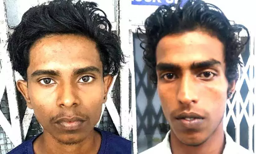 ഭാര്യയെ ശല്യപ്പെടുത്തിയത് ചോദ്യം ചെയ്ത ഭര്ത്താവിന് മര്ദനം: രണ്ടുപേർ പിടിയില് ഭാര്യയെ ശല്യപ്പെടുത്തിയത് ചോദ്യം ചെയ്ത ഭര്ത്താവിന് മര്ദനം: രണ്ടുപേർ പിടിയില്