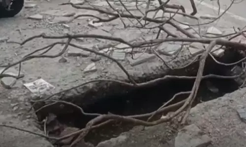 നടക്കുന്നതിനിടെ സ്ലാബ് പൊട്ടിവീണ് അമ്മക്കും കുഞ്ഞിനും പരിക്ക്