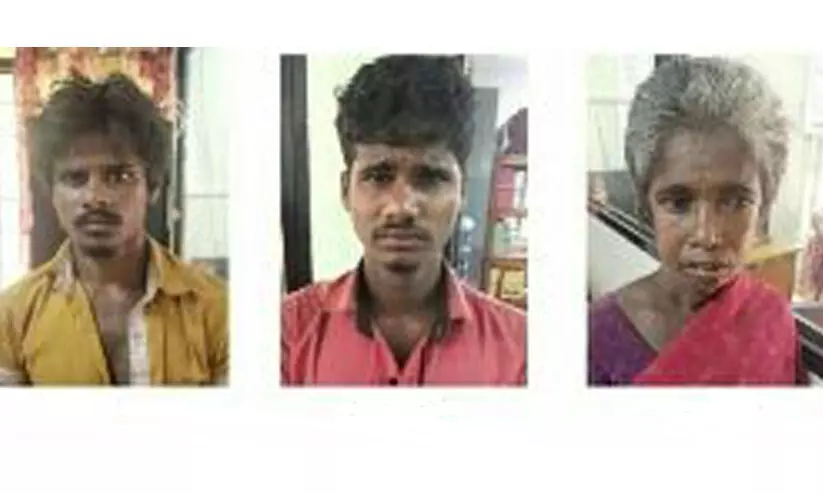 ക്ഷേത്രത്തിലെ പാത്രങ്ങൾ കവർന്ന കേസിൽ തമിഴ്നാട് സ്വദേശികളായ മൂന്നുപേർ അറസ്റ്റിൽ ക്ഷേത്രത്തിലെ പാത്രങ്ങൾ കവർന്ന കേസിൽ തമിഴ്നാട് സ്വദേശികളായ മൂന്നുപേർ അറസ്റ്റിൽ