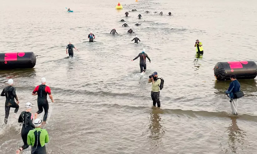 നഗരത്തിന് ആവേശക്കാഴ്ചകൾ സമ്മാനിച്ച് ‘അയൺമാൻ 70.3’ നഗരത്തിന് ആവേശക്കാഴ്ചകൾ സമ്മാനിച്ച് ‘അയൺമാൻ 70.3’