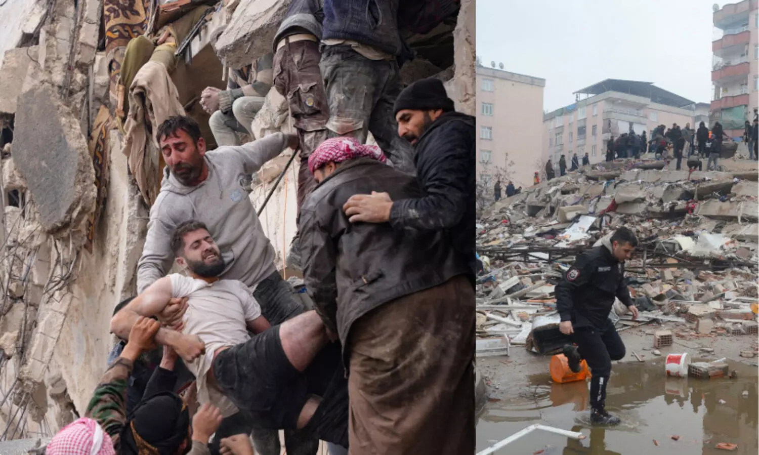 തുർക്കിയയിലും സിറിയയിലും ഭൂകമ്പം; മരണം 2350