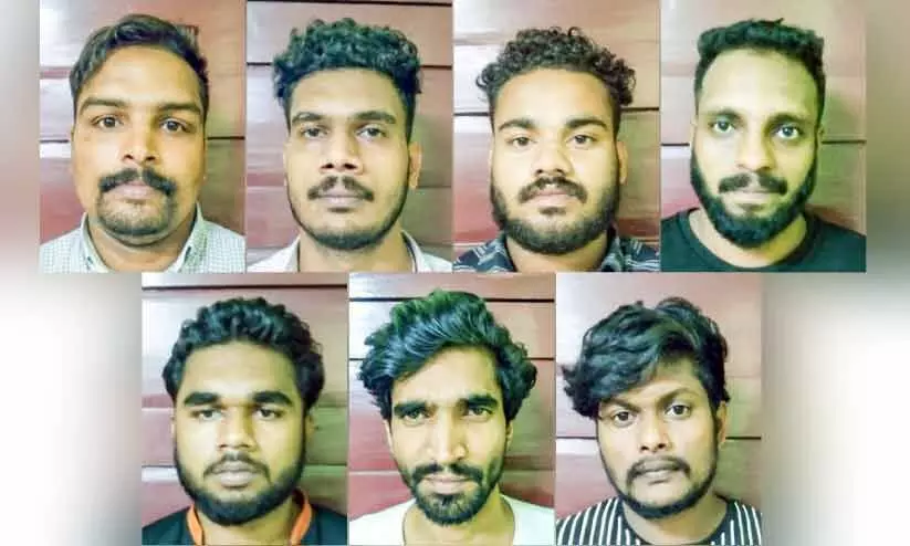 മയക്കുമരുന്ന് വിൽപന: ഏഴംഗ സംഘം അറസ്റ്റിൽ