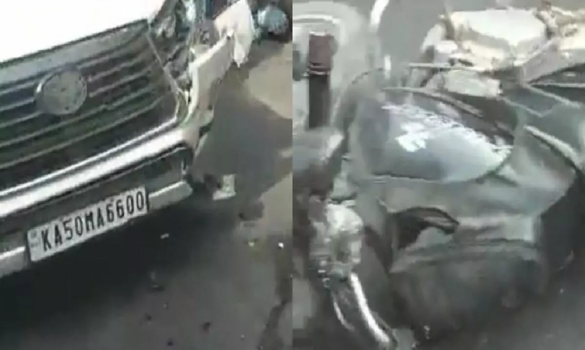 B.J.P MLA car crash