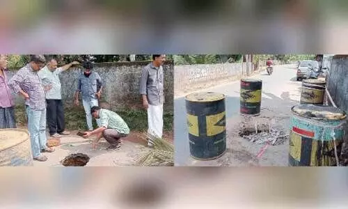 റോഡിലെ കുഴി: രണ്ടുമാസം കഴിഞ്ഞിട്ടും പരിഹാരമായില്ല