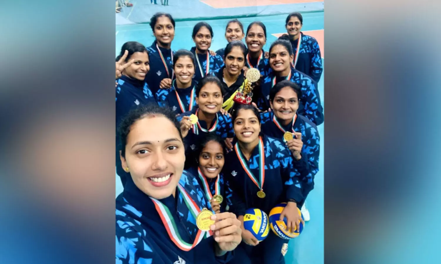 ദേശീയ സീനിയർ വോളി: കെ.എസ്.ഇ.ബി കരുത്തിൽ കേരളം