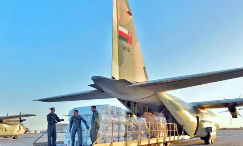 ഭൂ​ക​മ്പം: അ​വ​ശ്യ​വ​സ്തു​ക്ക​ളു​മാ​യി വി​മാ​ന​ങ്ങ​ൾ സി​റി​യ​യി​ലേ​ക്ക്​