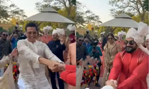 അക്ഷ‍യ് കുമാറിനെ വട്ടം ചുറ്റിച്ച് പൃഥ്വിരാജ്; താരങ്ങളുടെ നൃത്തം  വൈറലാവുന്നു