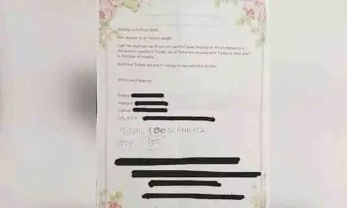 ഇന്ത്യക്കാർ തുർക്കിക്ക് 100 ബ്ലാങ്കറ്റുകൾ നൽകി; നന്ദിയറിയിച്ച് തുർക്കി അംബാസഡർ