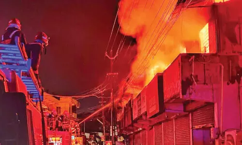 fire in the tire warehouse