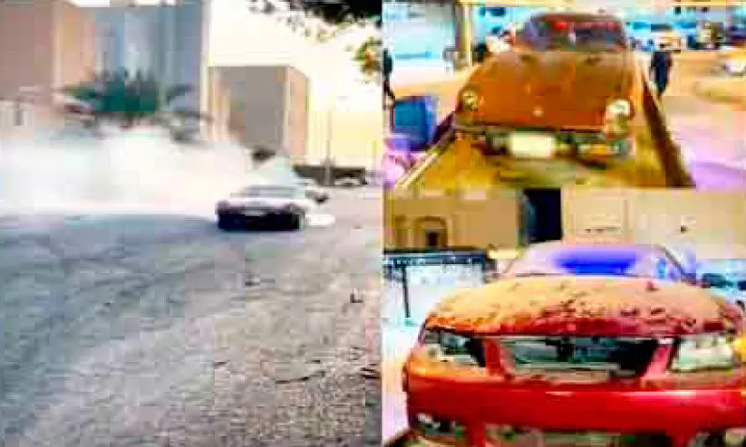 റോഡിൽ അഭ്യാസം; വാഹനം പിടിച്ചെടുത്തു റോഡിൽ അഭ്യാസം; വാഹനം പിടിച്ചെടുത്തു