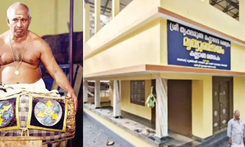 Maddala artist built a wedding hall for the temple in memory of his mother