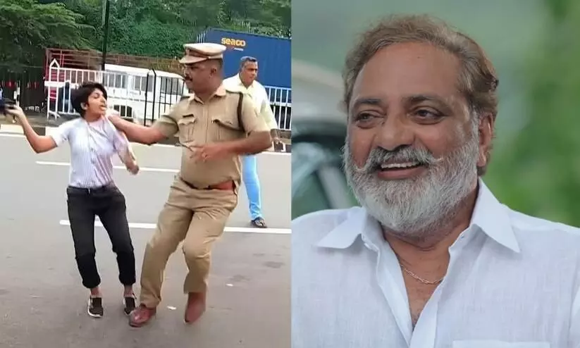 Actor and director Joy Mathew reacts