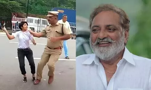 Actor and director Joy Mathew reacts