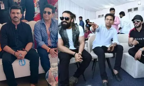 Dulquer Salman, Tendulkar, yash  and other film personalities watch Hyderabad E-Prix ...