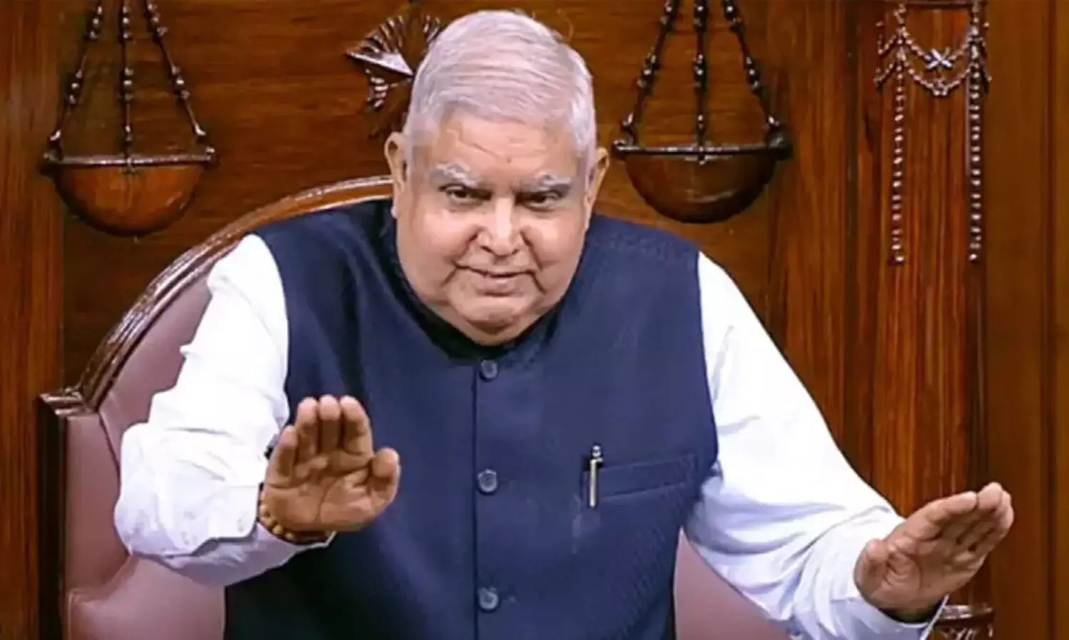 ഉ​പ​രാ​ഷ്ട്ര​പ​തി ജ​ഗ്ദീ​പ്‌ ധ​ൻ​ഖ​റി​ന് ത​ല​സ്ഥാ​ന​ത്ത്​ ഊഷ്മള വരവേൽപ്​