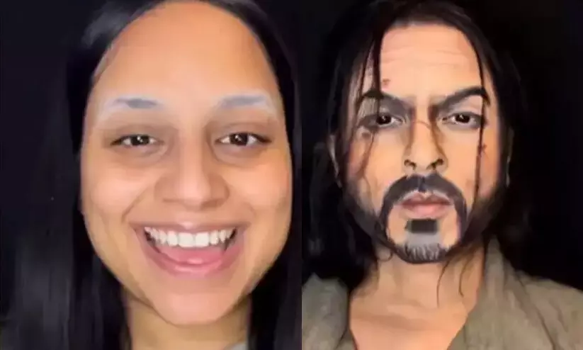 Makeup artist recreates Shah Rukh Khans look from Pathaan,  Make Over Video went Viral