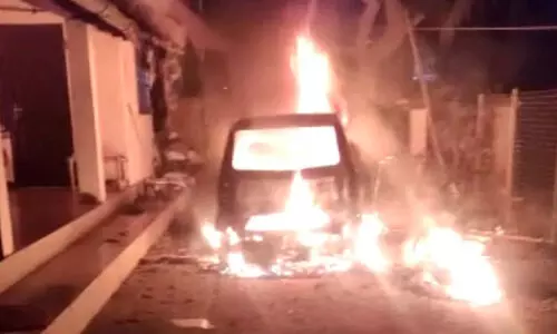 man set vehicles on fire