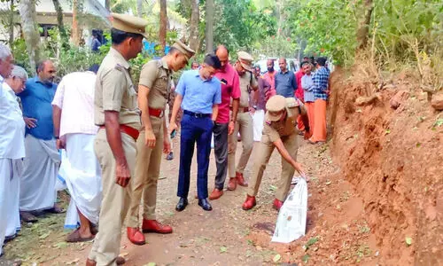 Firecracker burst during the procession