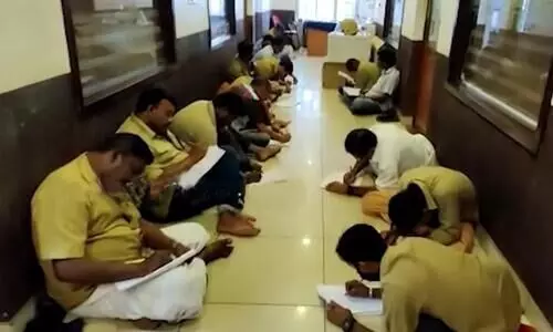 Punishment police writing imposition video viral