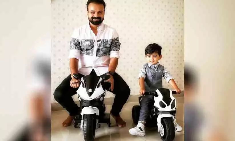 kunchacko boban Shares valentines-day Photo With Son