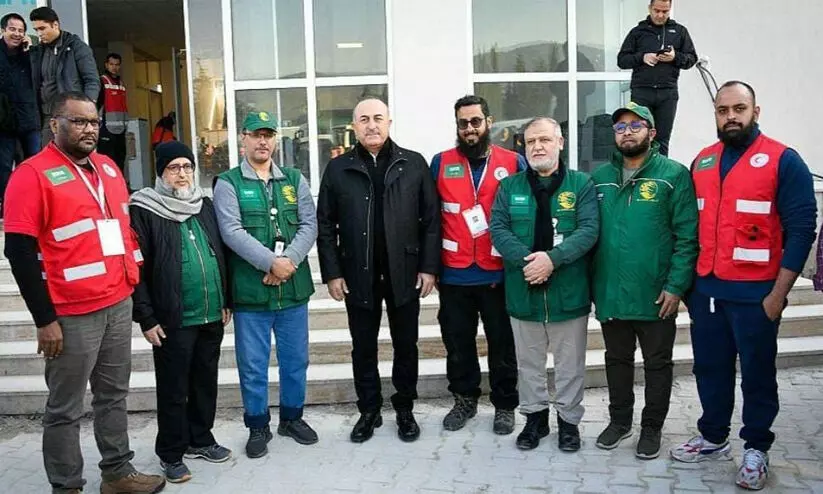 Turkey syria earthquake, Saudi volunteer group
