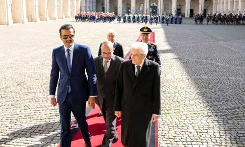 റോ​മി​ൽ അ​മീ​റി​ന് ഔ​ദ്യോ​ഗി​ക സ്വീ​ക​ര​ണം