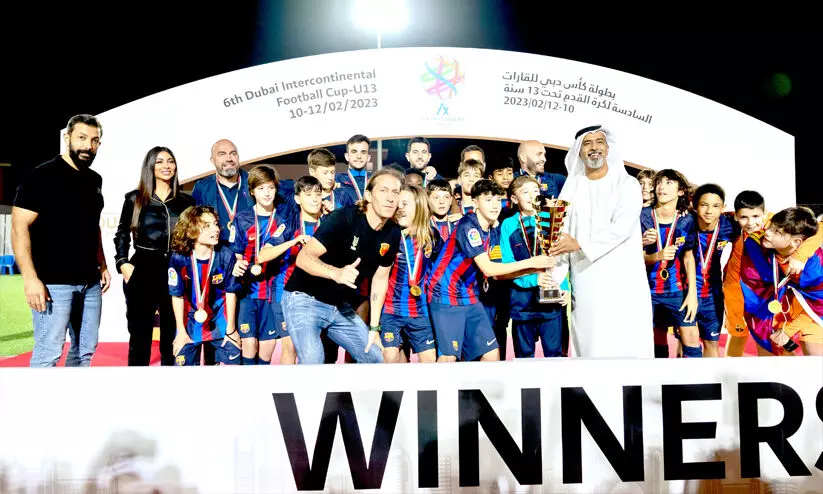 കുട്ടി ഫുട്ബാളിൽ കപ്പ് ബാഴ്സലോണക്ക് കുട്ടി ഫുട്ബാളിൽ കപ്പ് ബാഴ്സലോണക്ക്