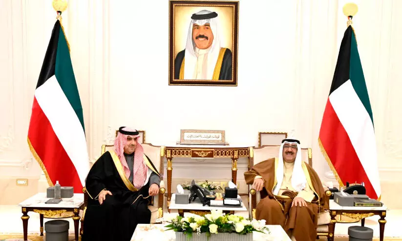 സൗ​ദി ഓ​ഡി​റ്റ് ബ്യൂ​റോ മേ​ധാ​വി​ക്ക് കി​രീ​ടാ​വ​കാ​ശി സ്വീ​ക​ര​ണം ന​ൽ​കി