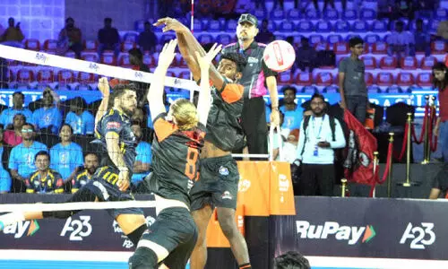 കൊച്ചി പഴയ കൊച്ചി തന്നെ; പ്രൈം ​വോ​ളി​ബാ​ള്‍ ലീ​ഗി​ലെ മൂ​ന്നാം മ​ത്സ​ര​ത്തി​ലും തോ​ൽ​വി