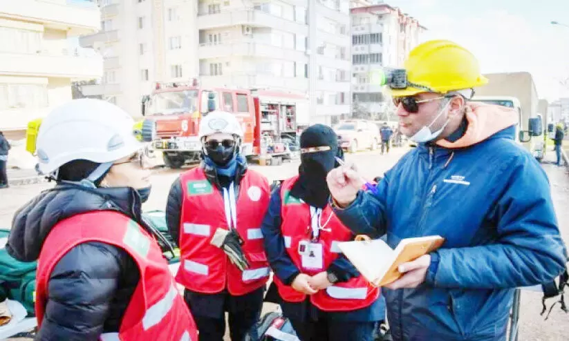 ദുരിതാശ്വാസ പ്രവർത്തനത്തിന് സൗദി യുവതികളും ദുരിതാശ്വാസ പ്രവർത്തനത്തിന് സൗദി യുവതികളും