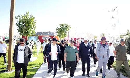 പാർക്കുകളിൽ നിറഞ്ഞ് കായികാവേശം: നൂ​റി​ല​ധി​കം പൊ​തു​പാ​ർ​ക്കു​ക​ളി​ൽ ദേ​ശീ​യ കാ​യി​ക ദി​നാ​ഘോ​ഷ​ത്തി​നാ​യി വ​ൻ​തോ​തി​ൽ സ​ന്ദ​ർ​ശ​ക​രെ​ത്തി